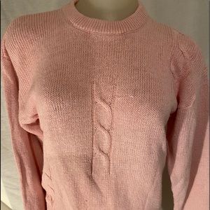 Sterling Quality Pink Pullover long sleevesSweater